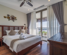 2BR Family Pool & River View 4 khách