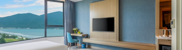 Phòng Deluxe Twin Partial Sea View | Awaken Hotel Đà Nẵng