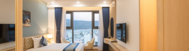 Deluxe Sea View (Twin) | Canary Gold Hotel Quy Nhơn