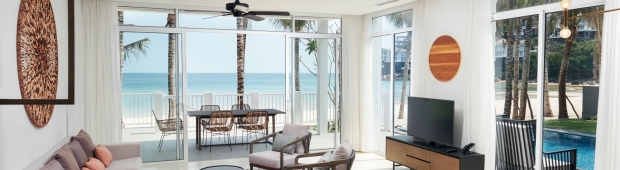 Beachfront Pool Villa 3BR - 4 khách